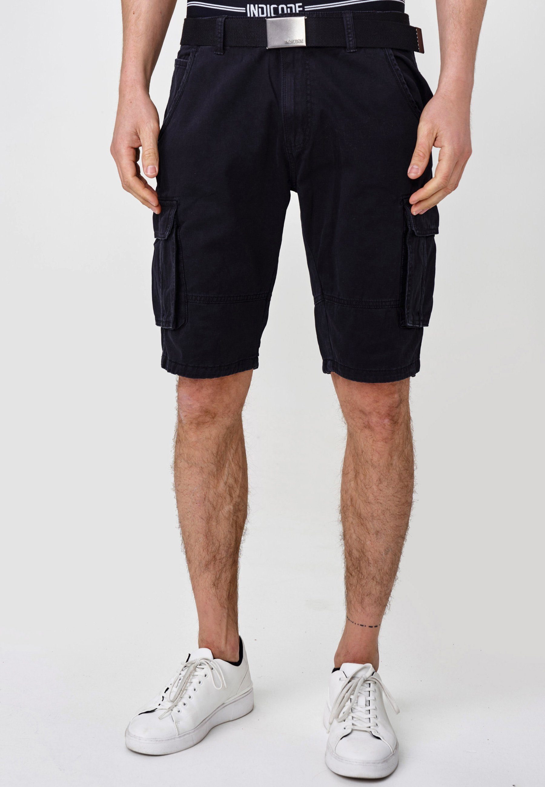 Indicode Black Blixt Cargoshorts