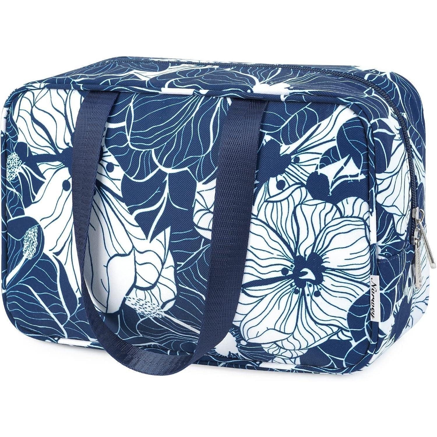 Kosmetiktasche Kosmetiktasche Reise Makeup Organizer Damen Kulturbeutel Blau