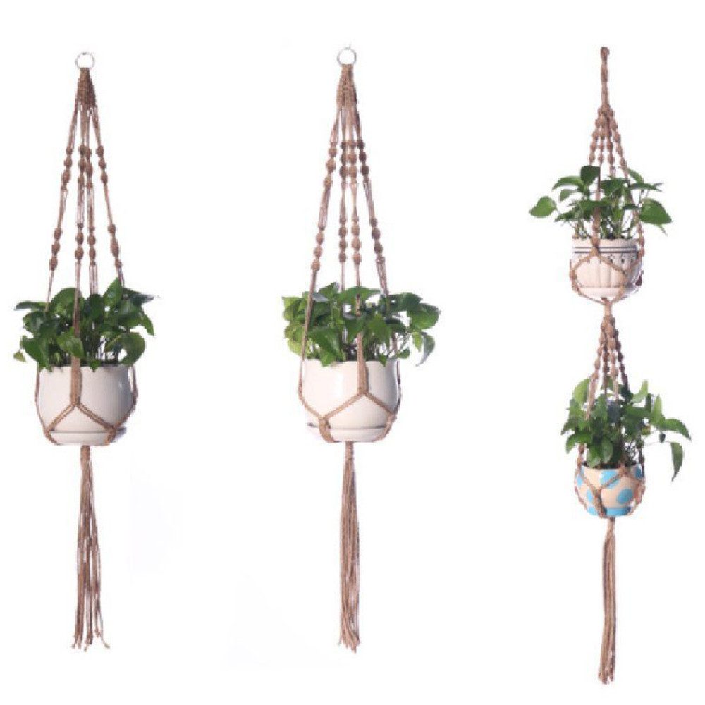 Coonoor Dekohänger Makramee Blumenampel, Blumentopf Pflanzen günstig online kaufen