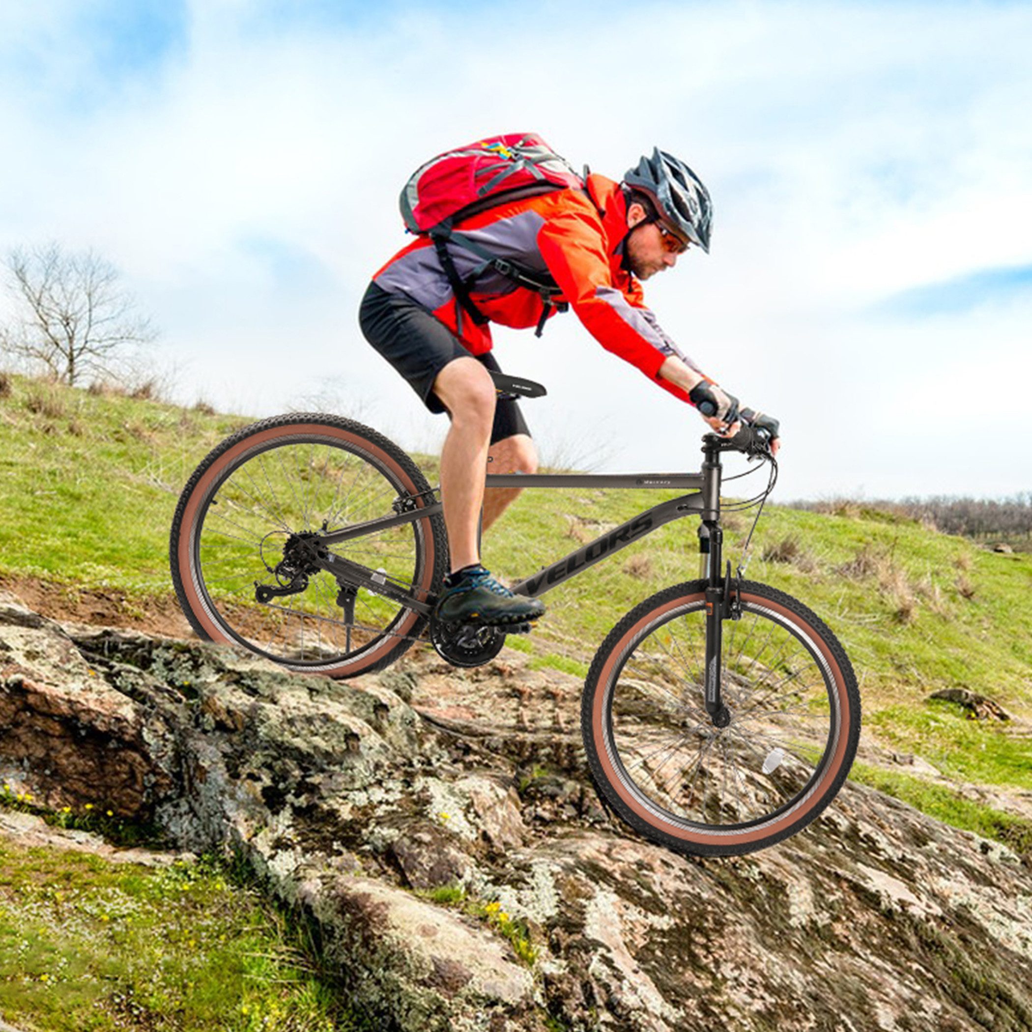 CARPAT SPORT Mountainbike 26 27.5 29 Zoll Fahrrad für Herren Damen, Mädchen und Jungen, 21 Gang, Hochwertiger Rahmen, Jugendfahrrad MTB Hardtail Fahrrad Bike