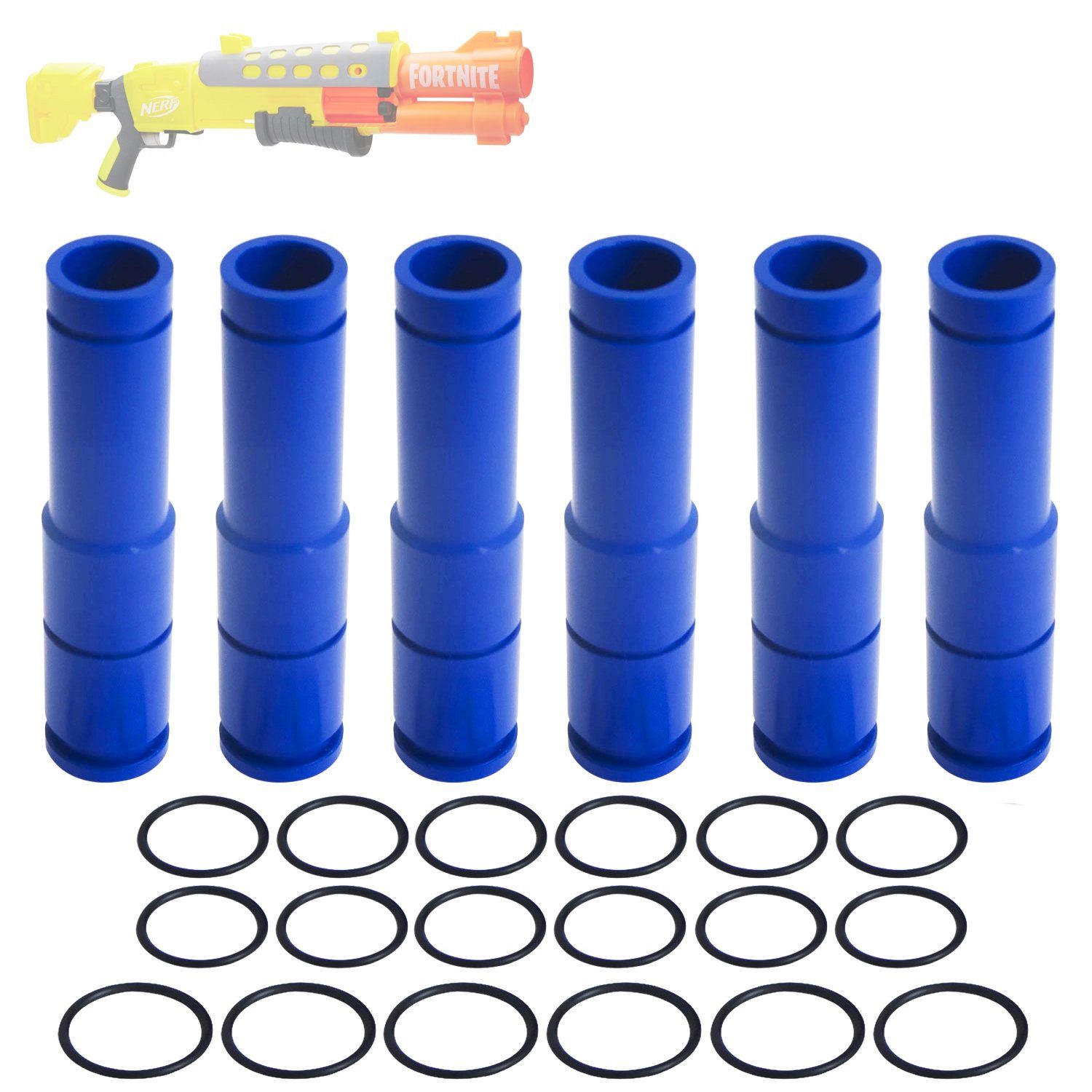 Blasterparts Blaster Umrüst-Set für Elite-Darts & bis zu 32% mehr Leist, Rüstet die NERF Fortnite Legendary Tac von Mega- auf Elite-Darts um u
