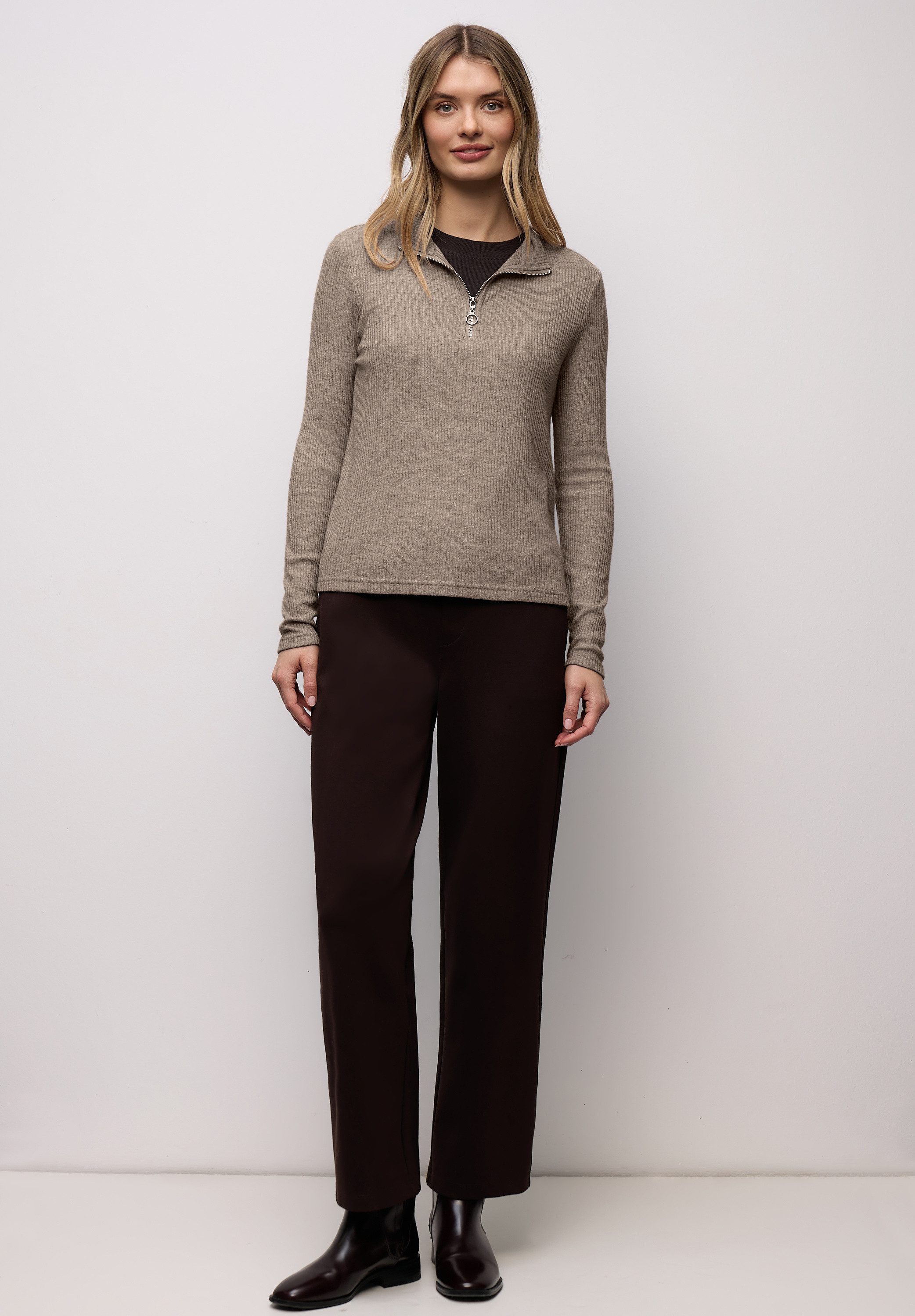 STREET ONE Langarmshirt mit Turtleneck