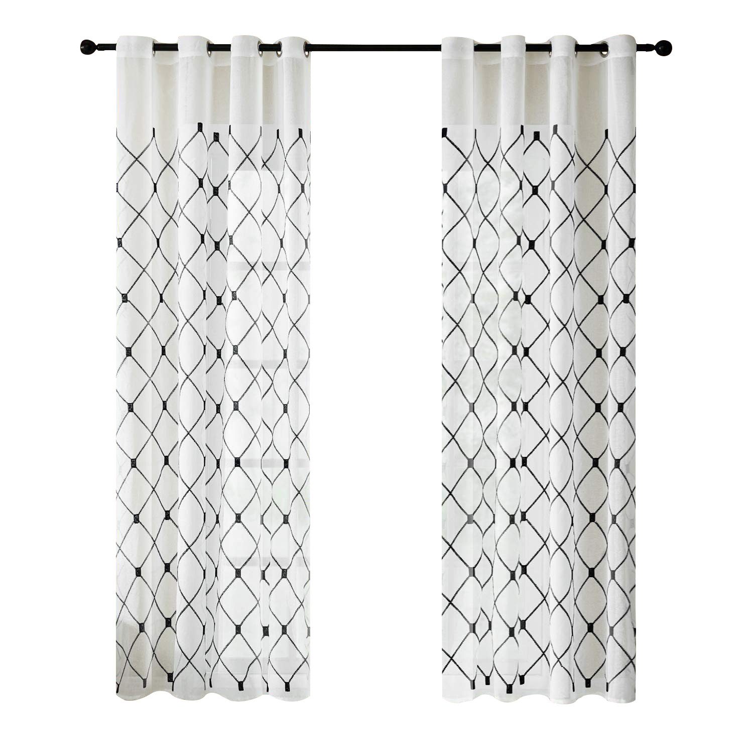 BYSURE Gardine, Ösen (2 St), transparent, günstig online kaufen