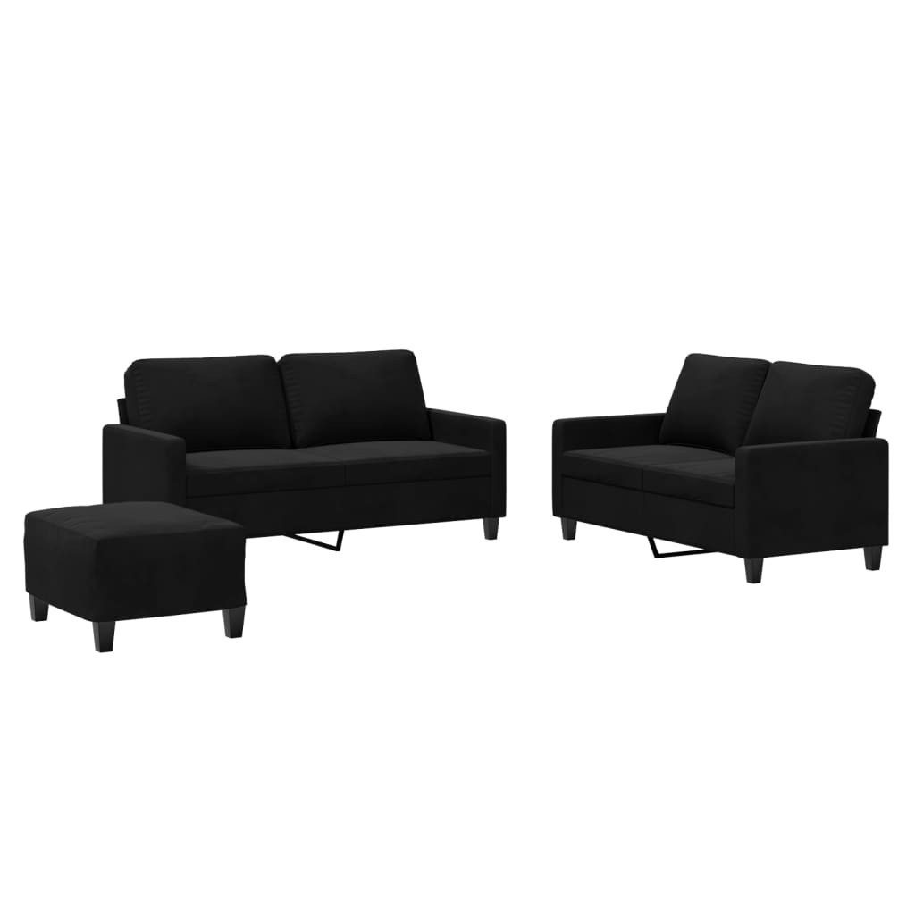 vidaXL Sofa 3-tlg. Sofagarnitur mit Kissen günstig online kaufen