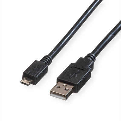 ROLINE USB 2.0 Kabel USB-Kabel, USB 2.0 Typ A Männlich (Stecker), USB 2.0 Typ Micro B Männlich (Stecker) (300.0 cm), USB A ST - Micro USB B ST