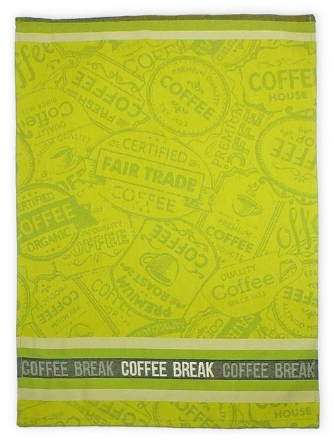 Lasa Home Geschirrtuch Coffee Break, (Set, 4-tlg), 4er Pack Geschirrtücher (4 Stück), ca. 50 x 70 cm, Baumwolle