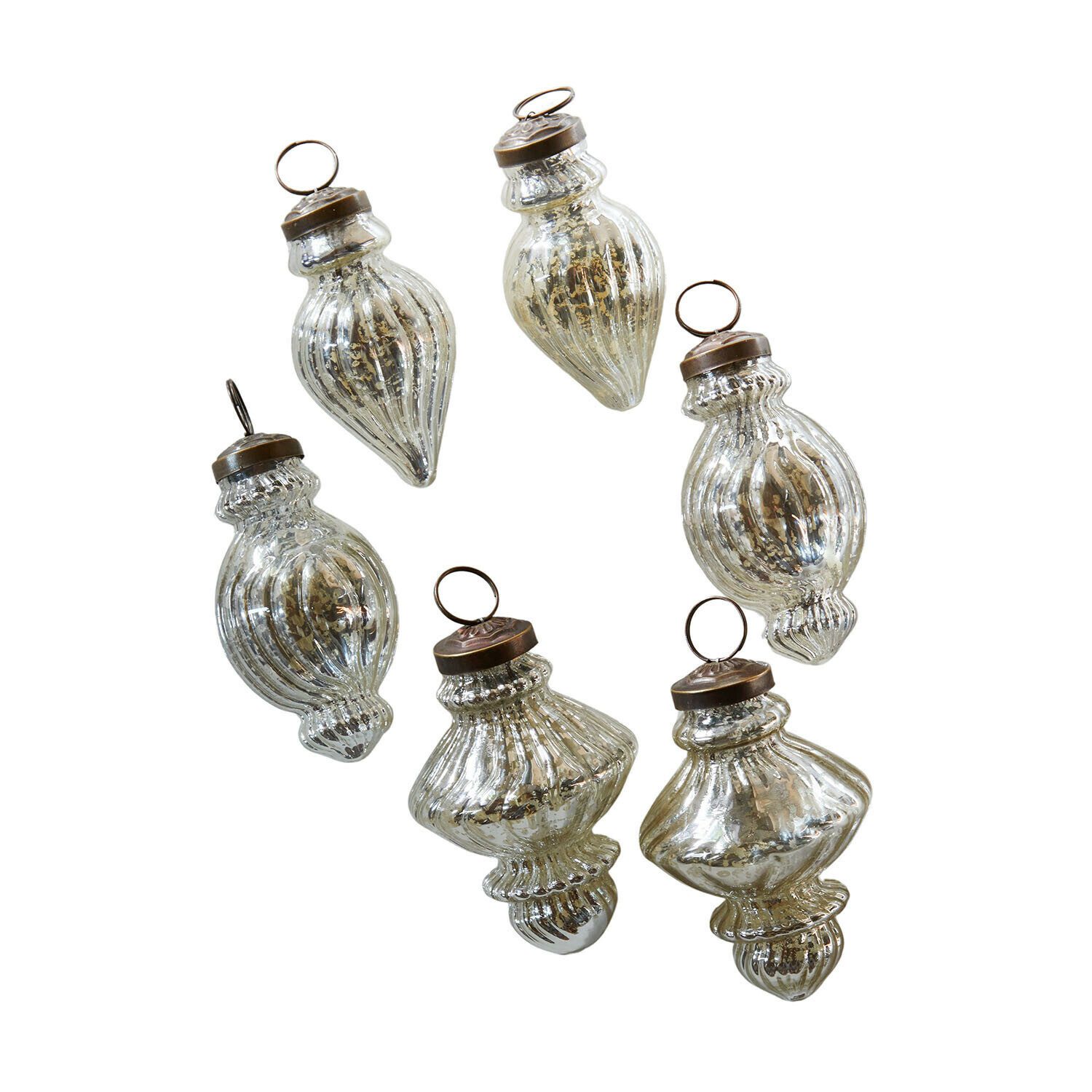 Mirabeau Christbaumschmuck Weihnachtskugel 6er Set Everelles silber, none günstig online kaufen