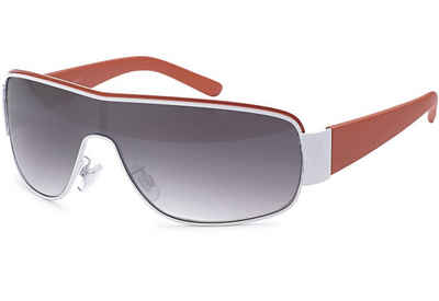 BEZLIT Eyewear Monoscheibensonnenbrille Herren Sonnenbrille Monoscheiben Brille Biker Flieger (1-St) mit schwarzen Linsen