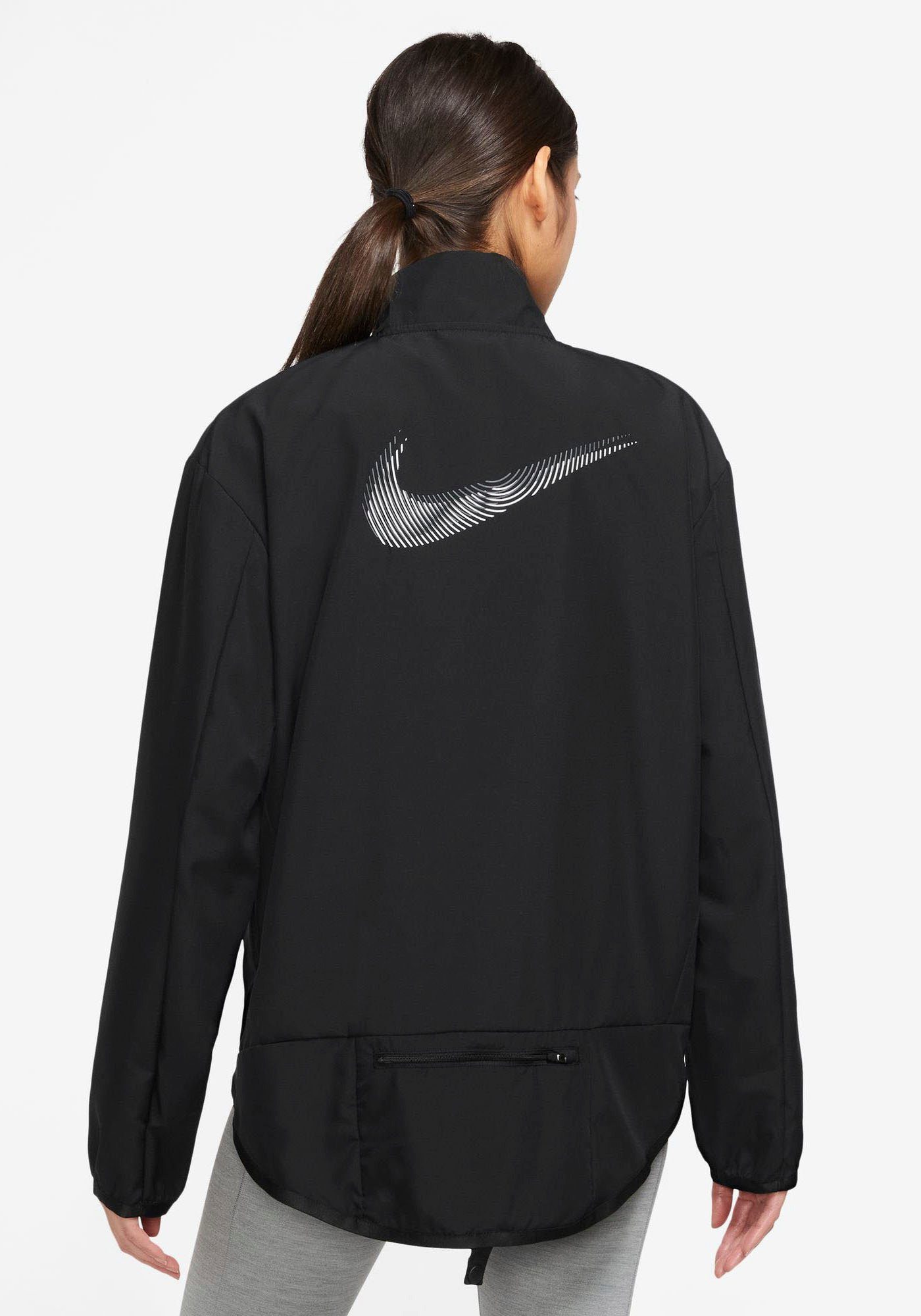 DRI-FIT JACKET Laufjacke SWOOSH Nike BLACK/COOL WOMEN'S GREY