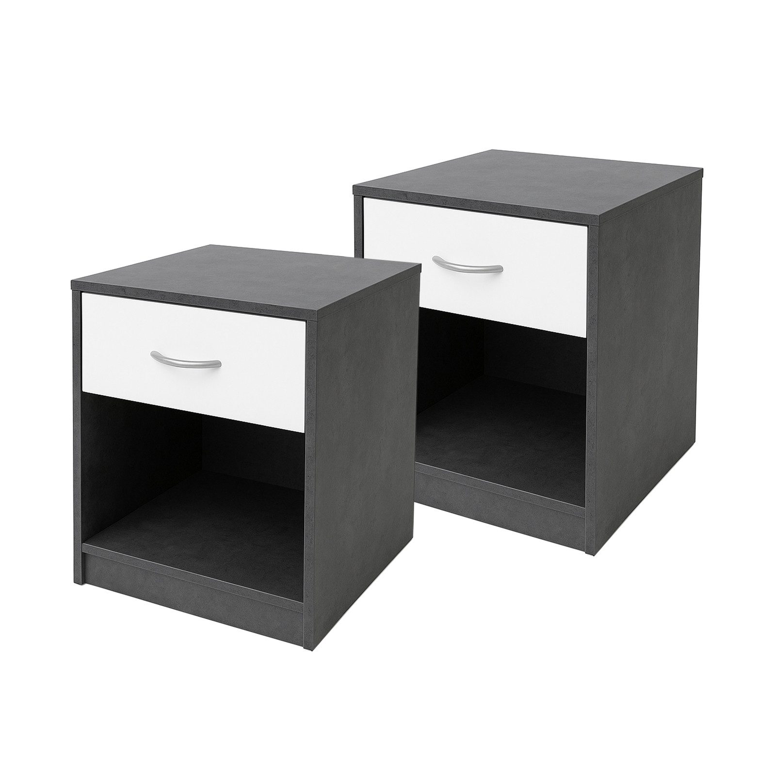 Nachtschrank Nachtschrank mit 1 Schublade 2er-Set
