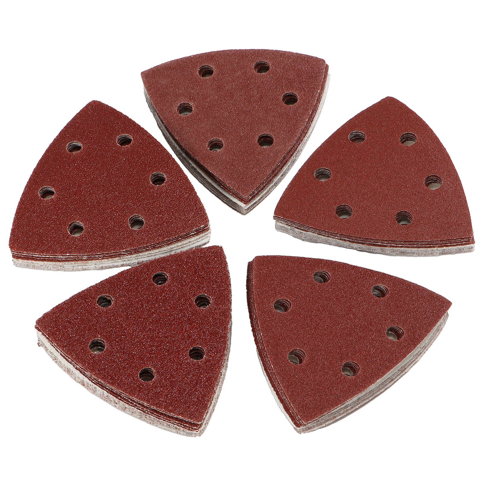 Eckra Schleifdreieck 50 Blatt Eckra Klett Delta Schleifdreiecke 93x93x93mm - Korn: 40 60