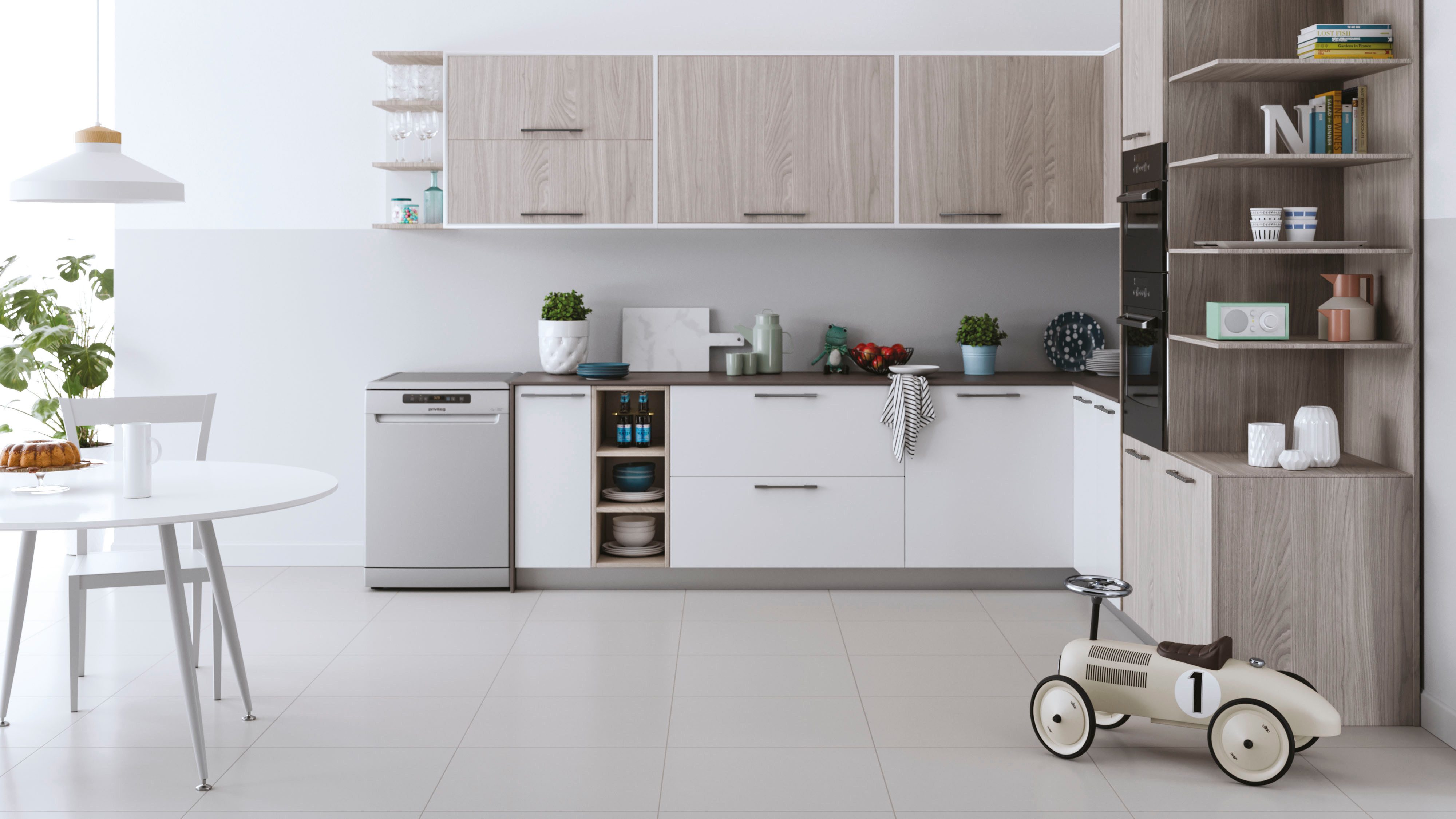Privileg Standgeschirrspüler P0F ECO D551 S, 14 Maßgedecke, Fast&Clean 28 Min. – das effektive Reinigungsprogramm unter 28 Minuten – Bild 4 von 5