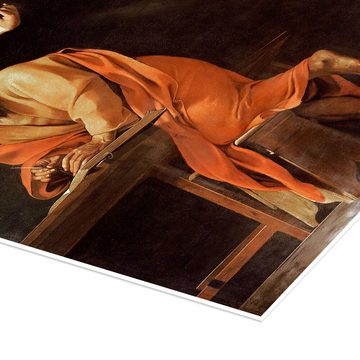 Posterlounge Poster Michelangelo Merisi (Caravaggio), Die Inspiration von St. Matthew, Malerei