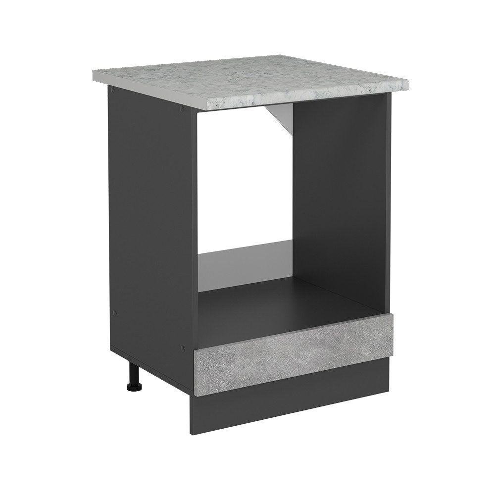 Vicco Herdumbauschrank R-Line, Beton/Anthrazit, 60 cm günstig online kaufen
