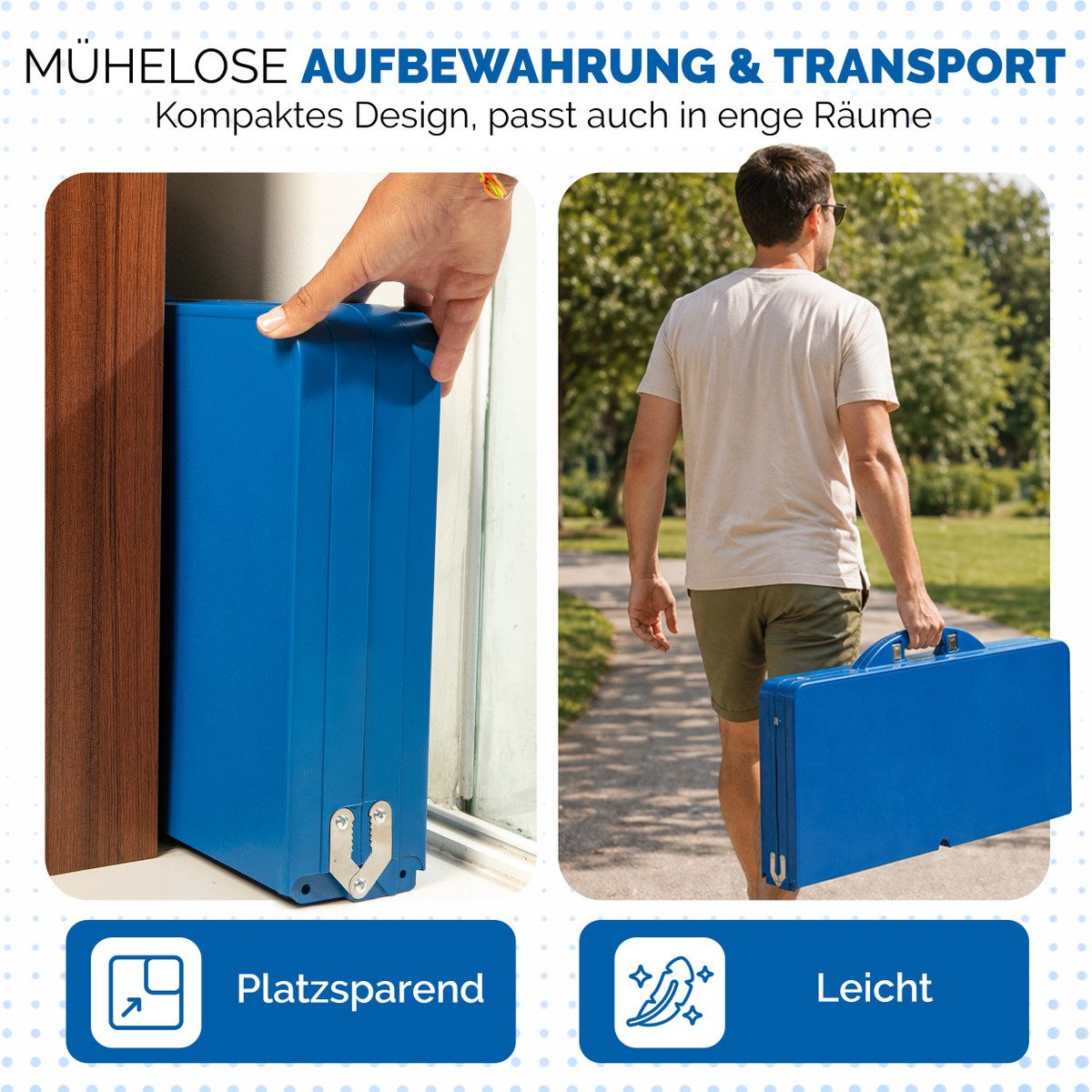 Casaria Campingtisch (1-St), Klappbar mit Stühlen Schirmhalter Klapptisch Leicht Camping Zubehör