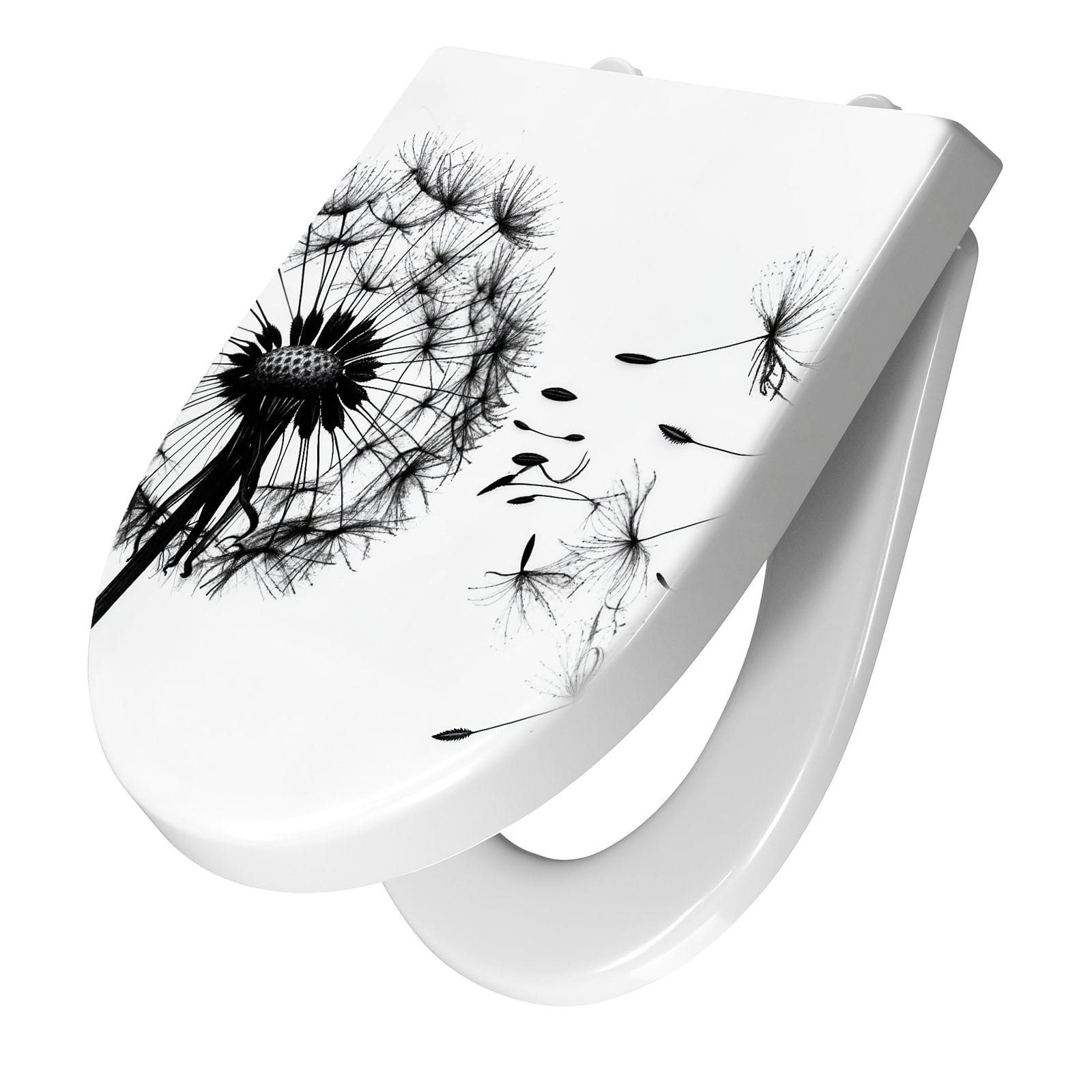 Primedeco WC-Sitz mit Absenkautomatik Motiv Pusteblume günstig online kaufen