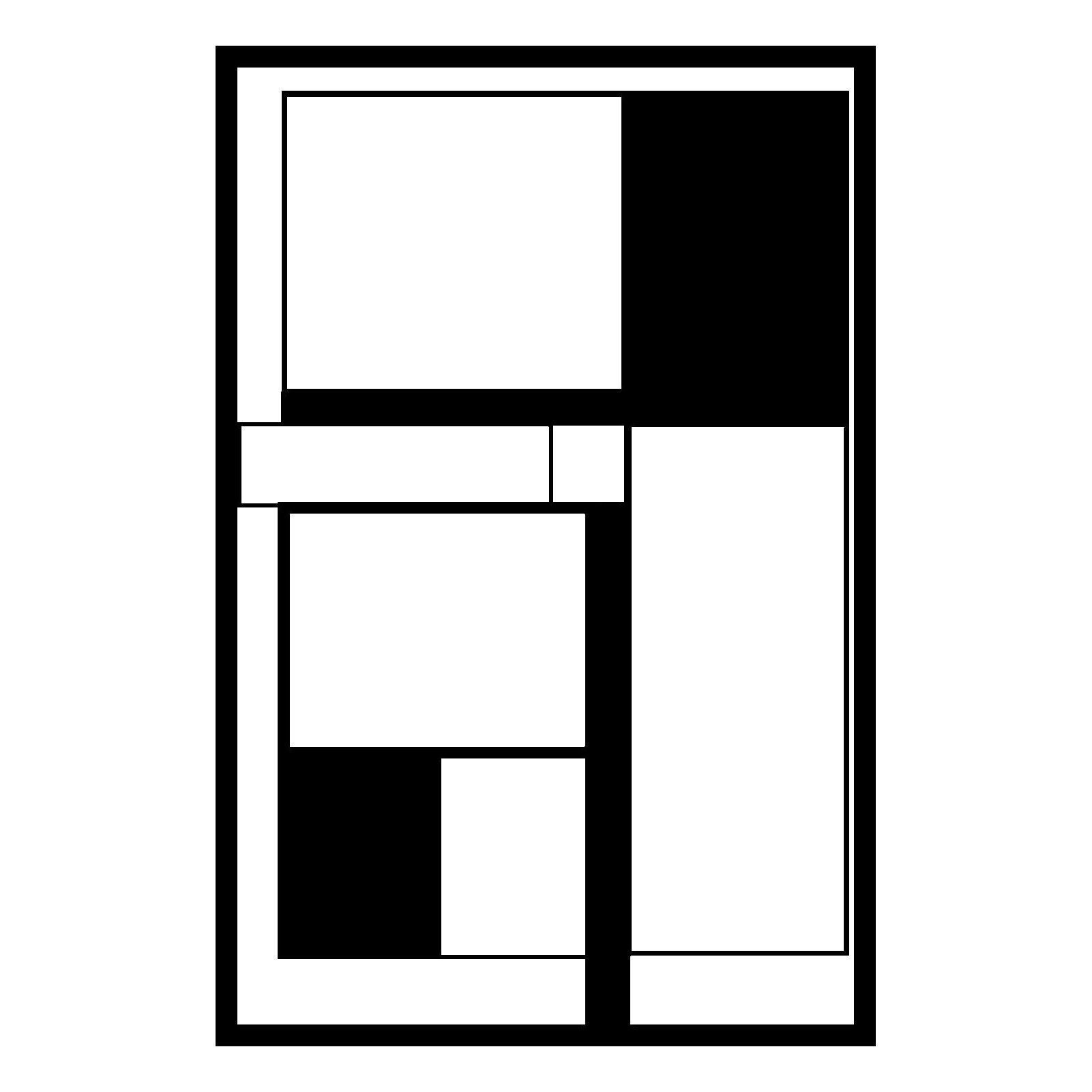 Jumpeak Wanddekoobjekt Metall Quadrat Geometrische Wanddekoration,Einfach, abstrakt, Hergestellt aus Metall,Schwarz,Weiß,3 Größe