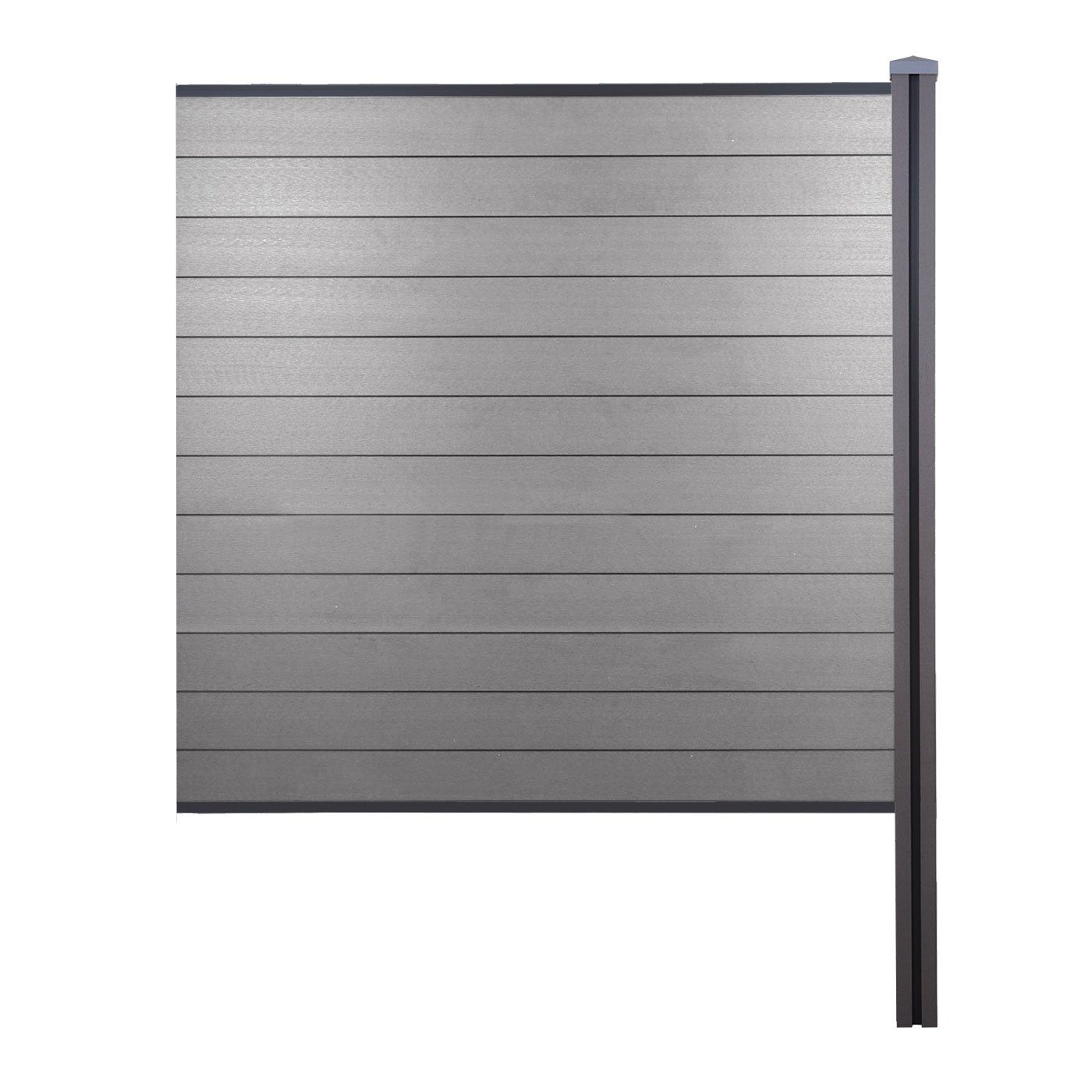 MCW Sichtschutzelement Savoie-Z, (Set), Witterungsbeständig, Beliebig erweiterbar, Vorder- und Rückansicht