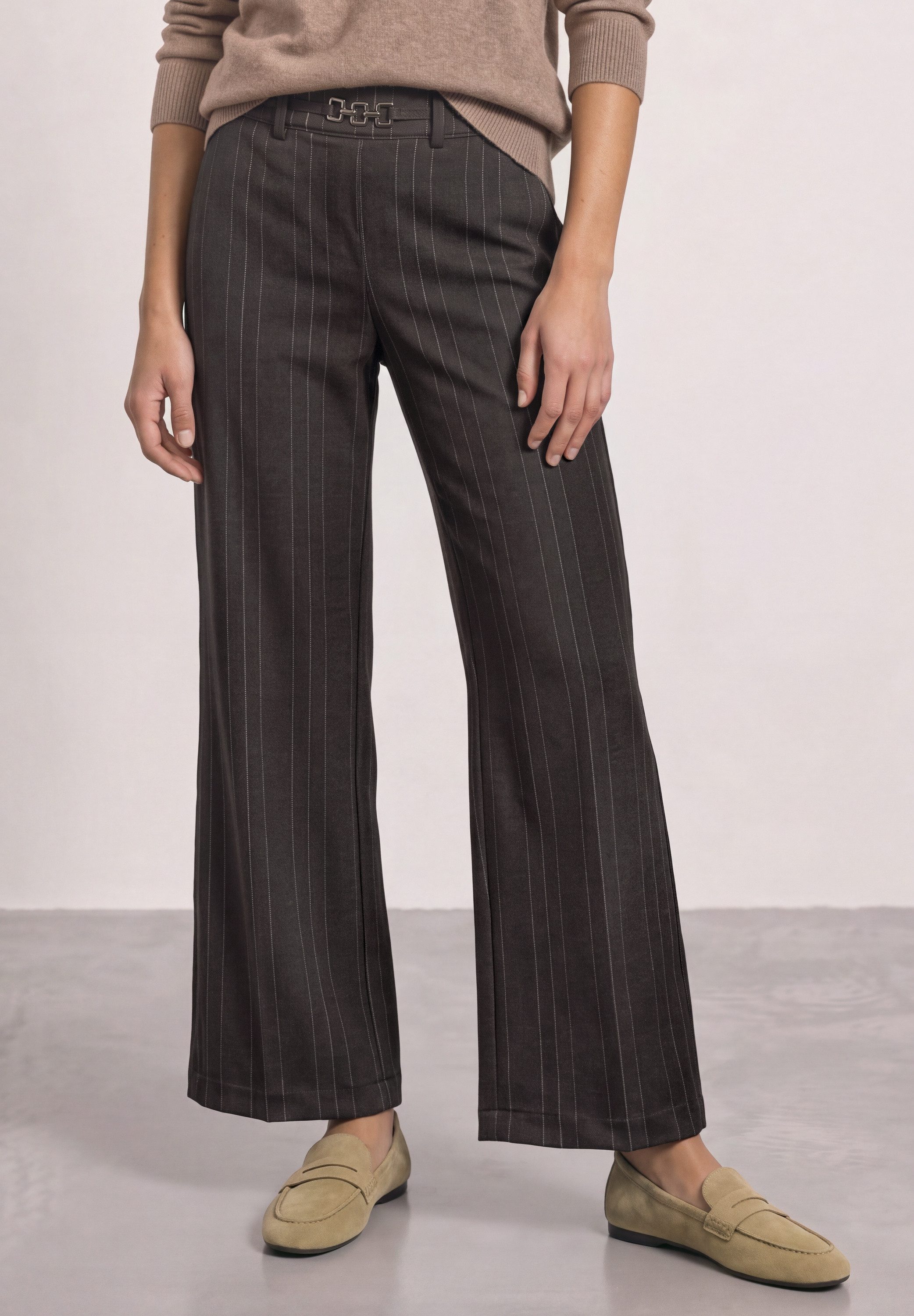 STREET ONE Stoffhose High Waist