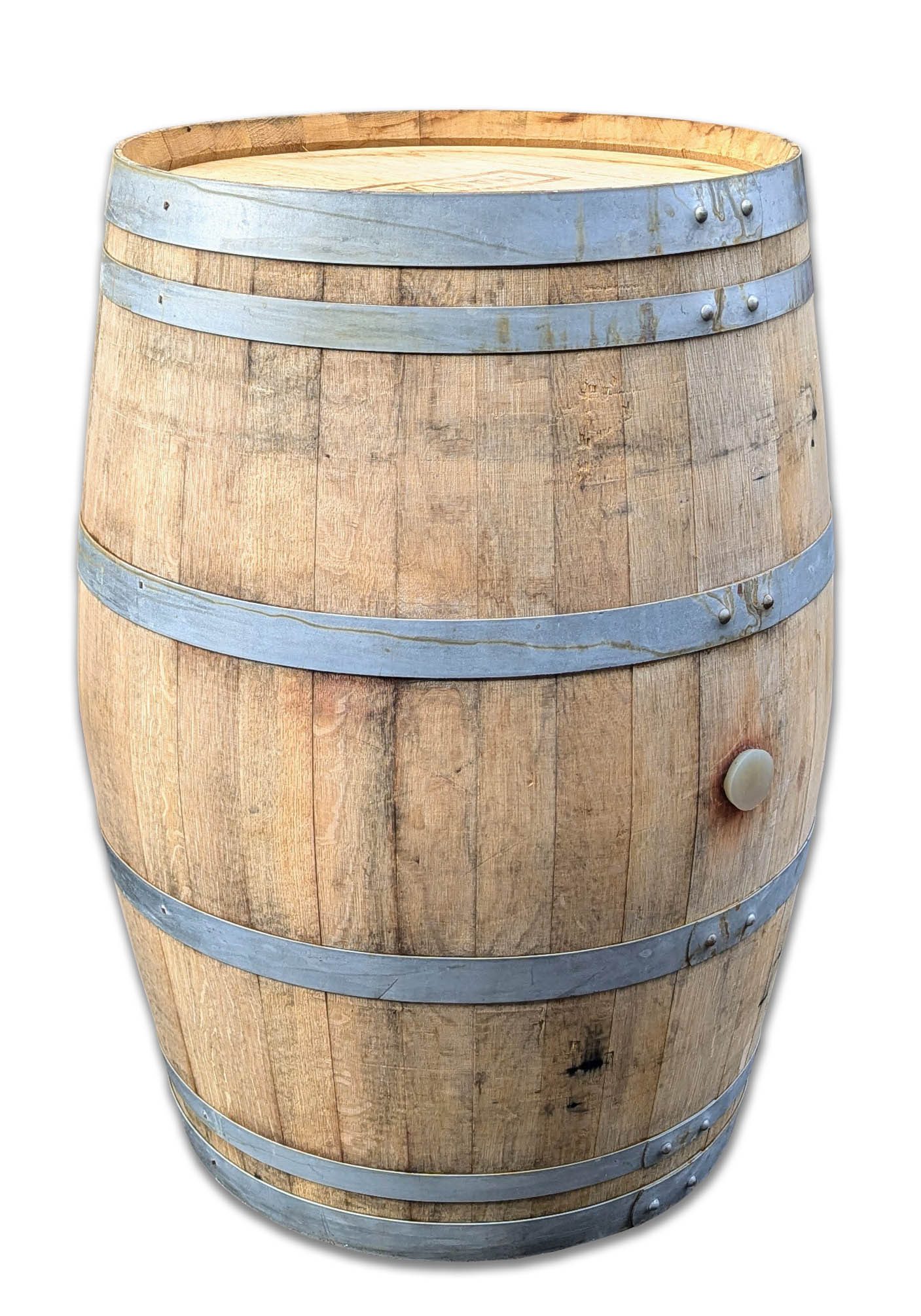 Temesso Stehtisch 300L Weinfass geschlossen als Stehtisch, Dekofass
