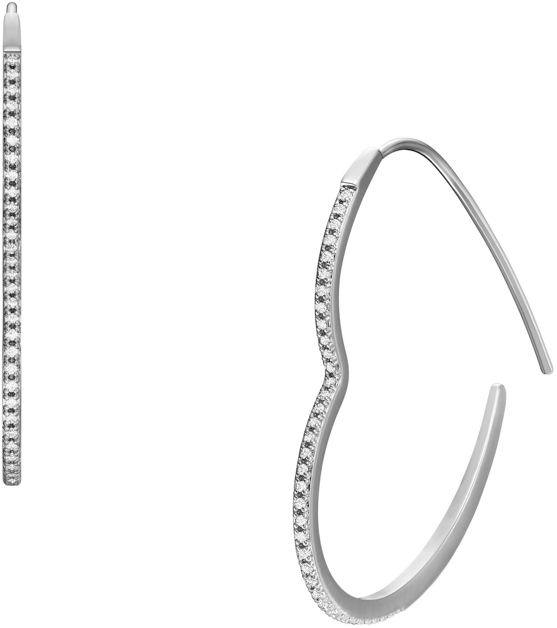 Fossil Paar Creolen JEWELRY, Herz, JA723...