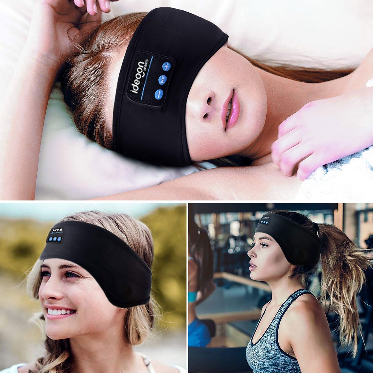 shop'n smile ideoon Kopfhörer-Stirnband Bluetooth 5.4 Freisprecher & Sprachsteuerung Bluetooth-Kopfhörer (Unterstützt Google Assistant und Siri von Apple, Kabel – Bild 5 von 5