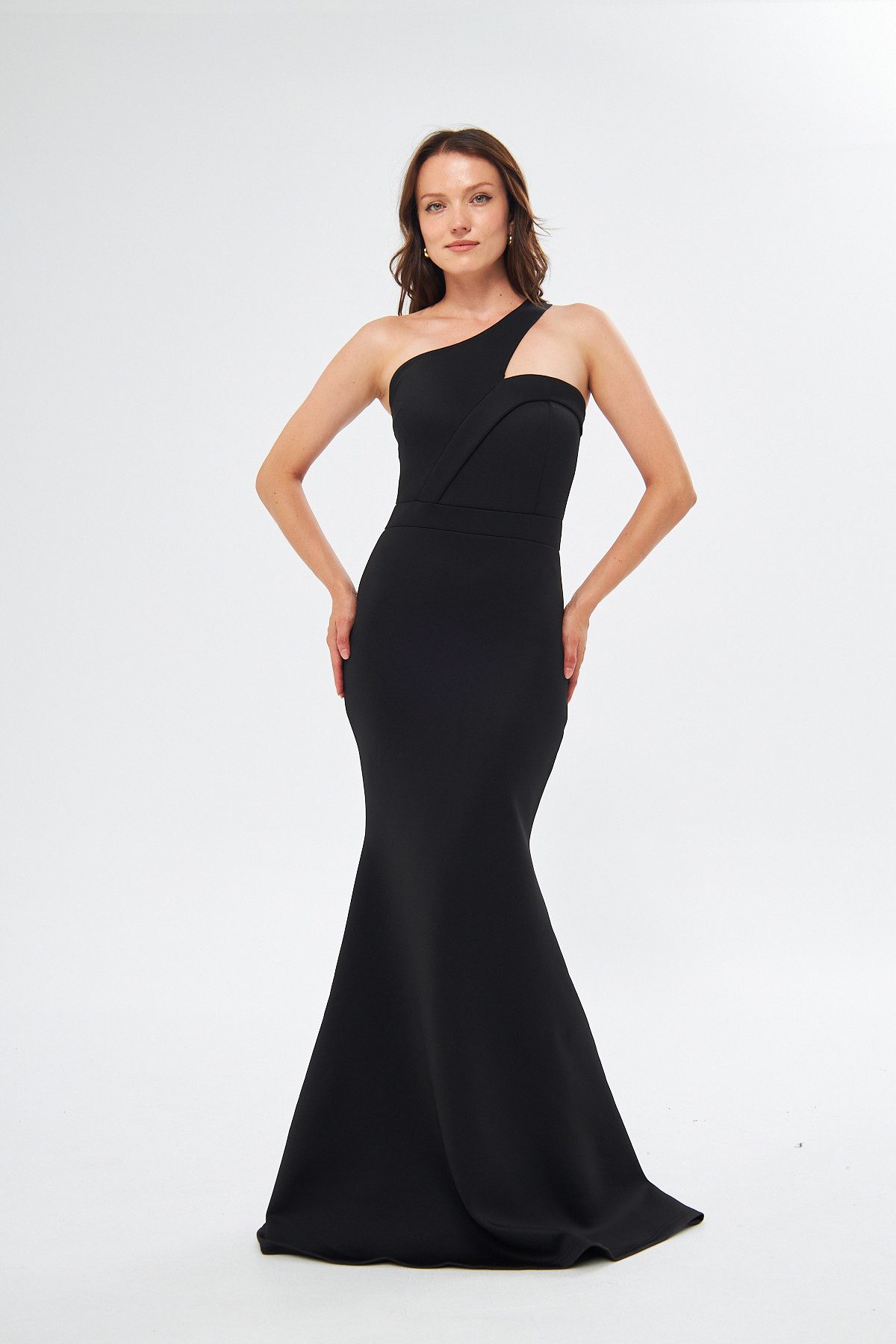 WOMAN VISION Maxikleid Maxikleid mit asymmetrischem Ausschnitt – Bild 4 von 5