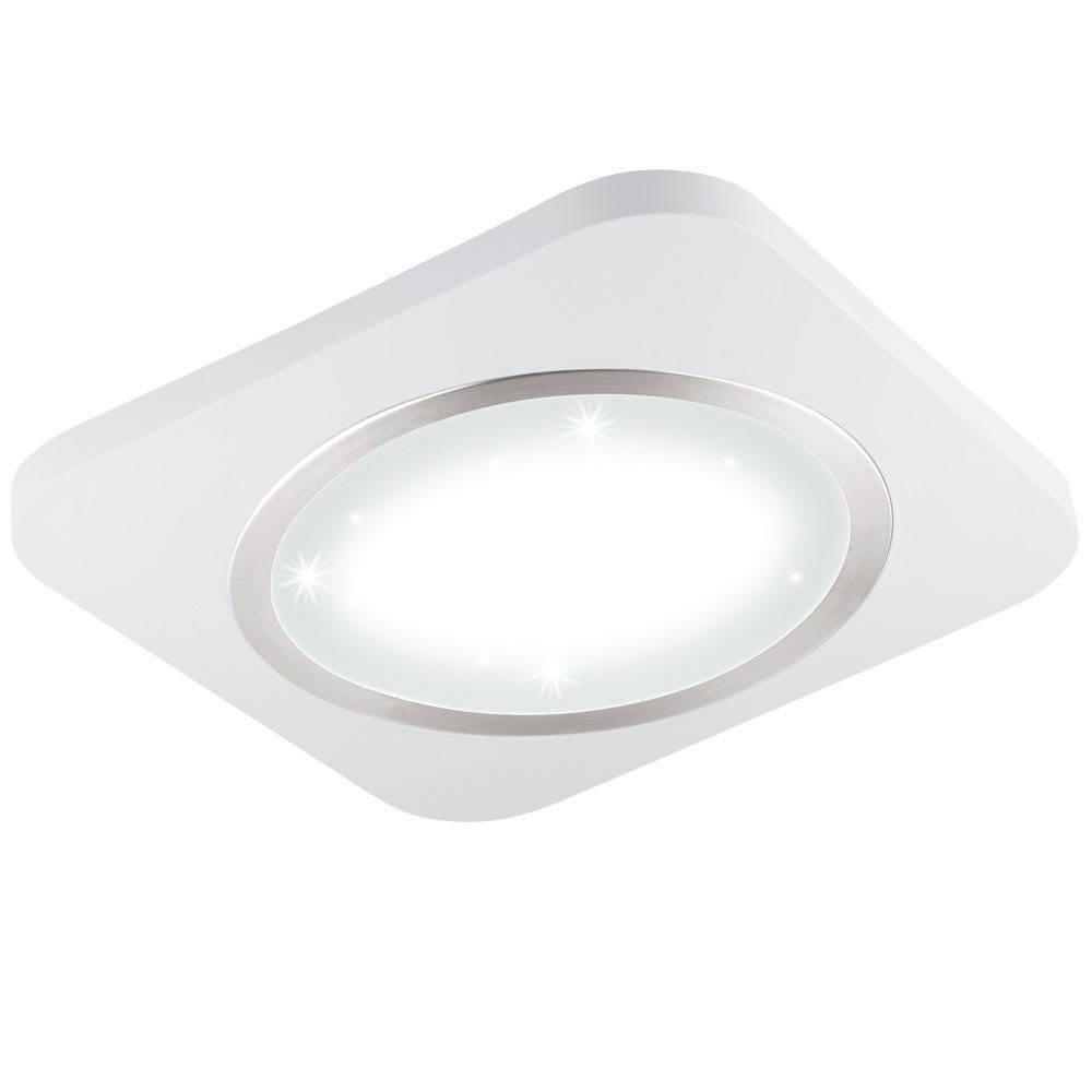 EGLO LED Einbaustrahler, LED-Leuchtmittel fest Leuchte Lampe Aufbau Kristall Effekt Strahler verbaut, Warmweiß, LED Decken