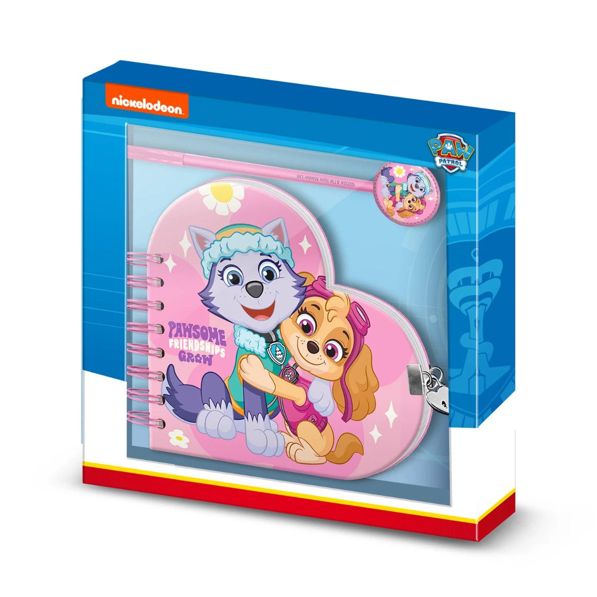PAW PATROL Tagebuch Set für Kinder mit Stift Schloss und Schlüssel