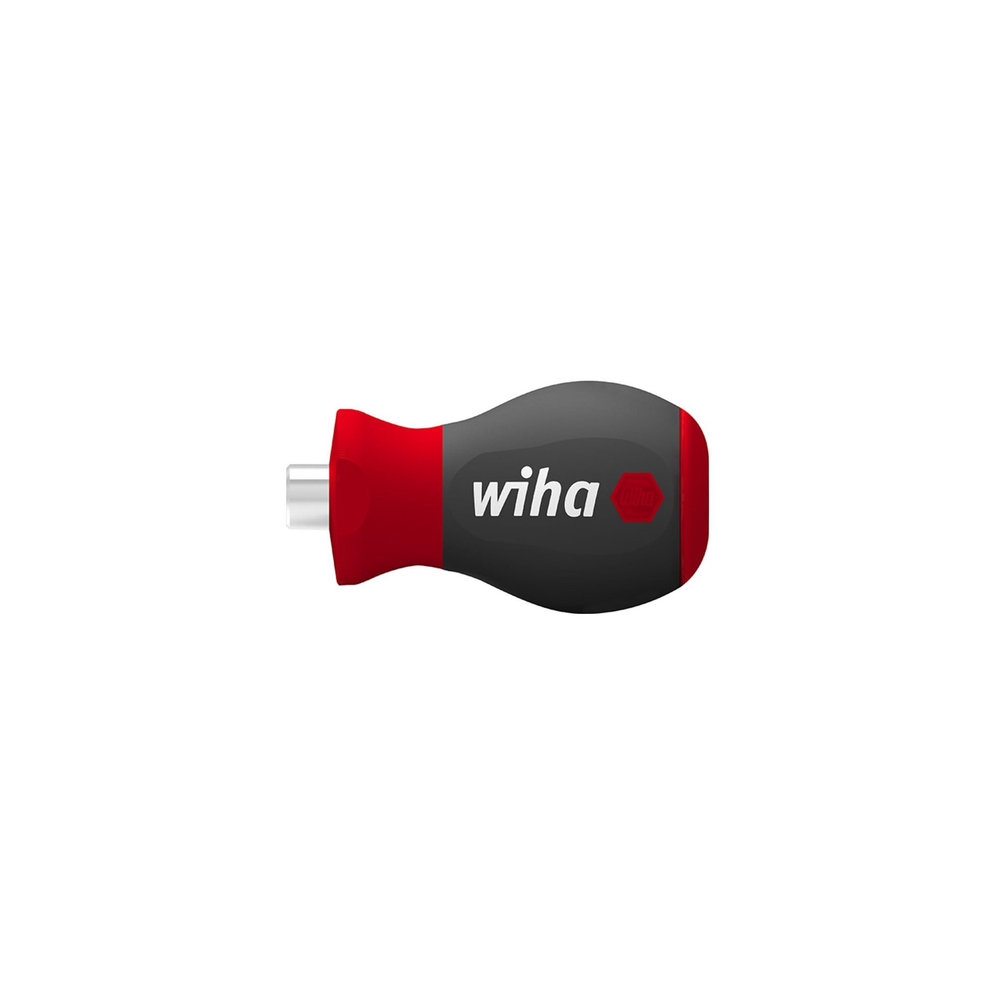 Wiha Ratsche Wiha Schraubendreher mit Bithalter magnetisch Stubby, 1/4" 57 mm
