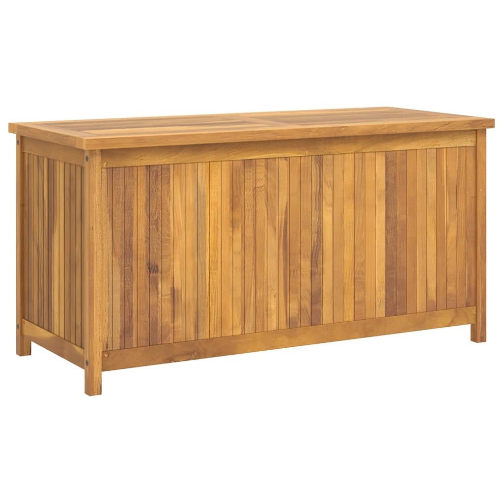 furnicato Gartenbox aus Naturholz mit PE-Auskleidung 114x50x58 cm Braun