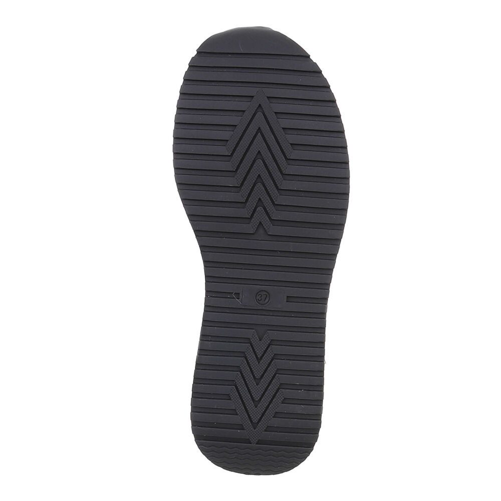 Ital-Design Damen Snowboots Freizeit Snowboots (87214535) Flach Plateaustiefeletten in Braun