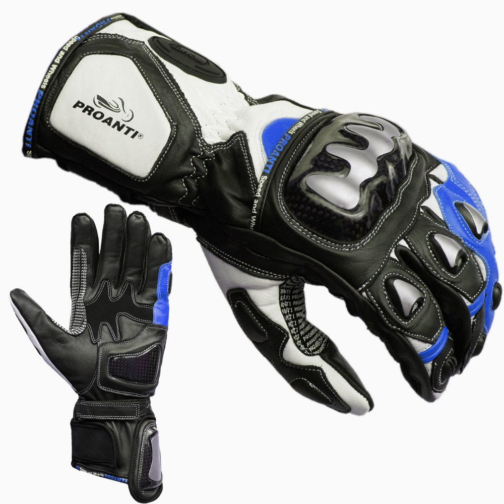 Motorradhandschuhe PROANTI Motorradhandschuhe Racing Pro blau