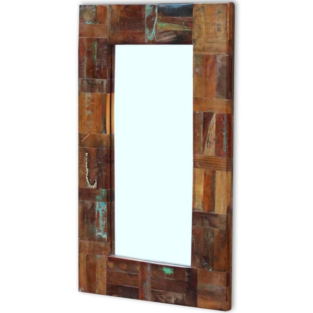 furnicato Wandspiegel Spiegel cm Altholz 80x50