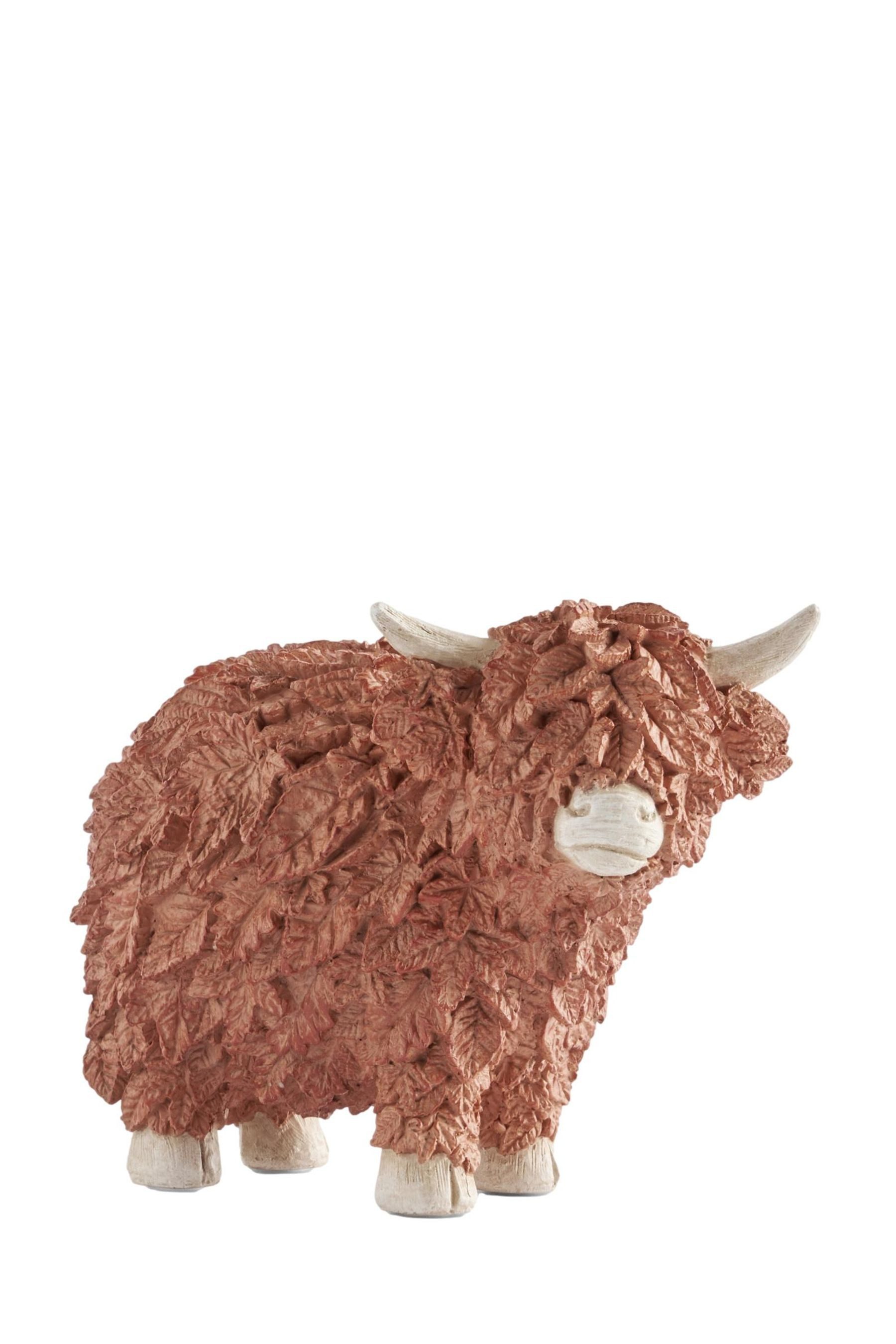 Next Dekoobjekt Herbstdeko mit Blättern, Hochlandrind Hamish