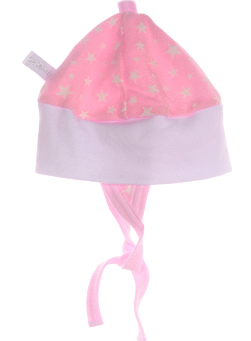La Bortini Langarmshirt & Hose Baby anzug 3tlg Hemdchen Schlupfhose Mütze mit Mäuschen aus reiner Baumwolle, mit Sternchen, 44 50 56 62 68 74 – Bild 4 von 5