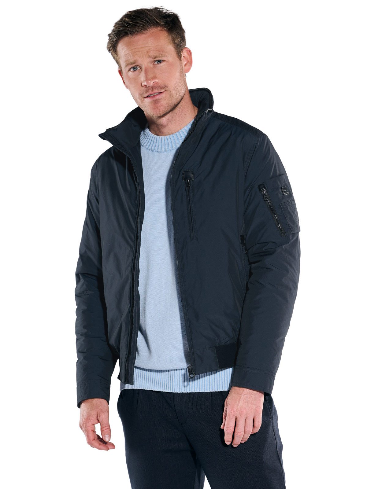 Engbers Steppjacke engbers Herren Jacke dezent glänzend, Saphirblau günstig online kaufen