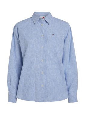 Tommy Jeans Hemdbluse TJW BOXY STRIPE LINEN SHIRT im modischem Streifen