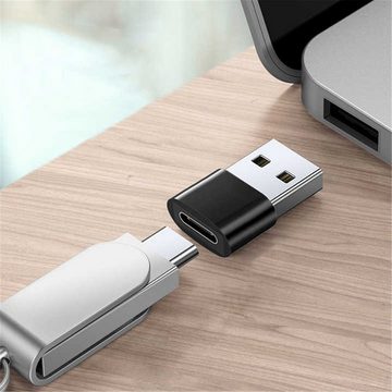 Olotos USB C auf USB A C 3.1 Adapter OTG USB-Stick Konverter schnell Aufladen USB-Adapter, für Handy iPhone Samsung MacBook USB-Typ-C-Geräte