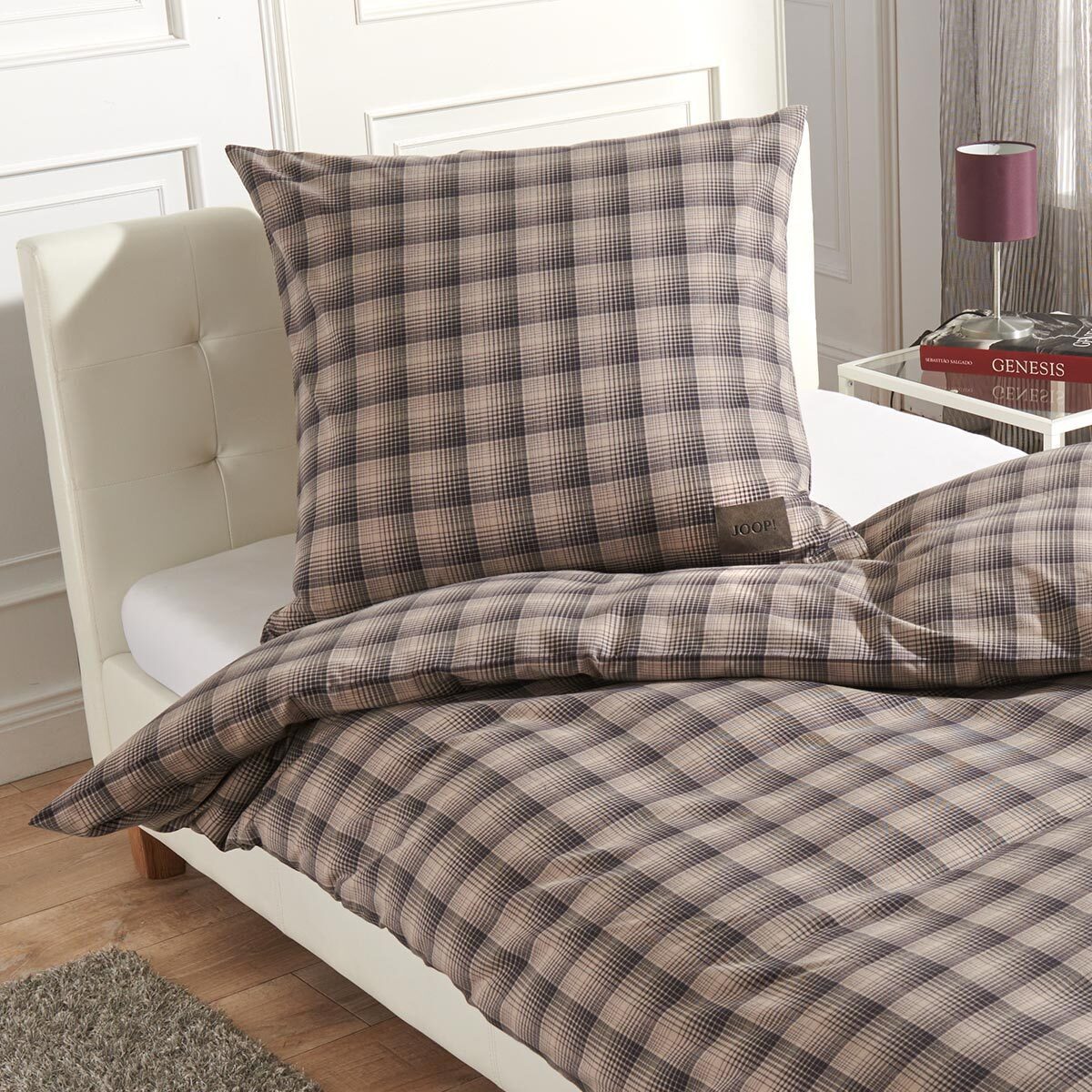 JOOP! Bettwäsche Soft Checks, Flanell, 2 teilig