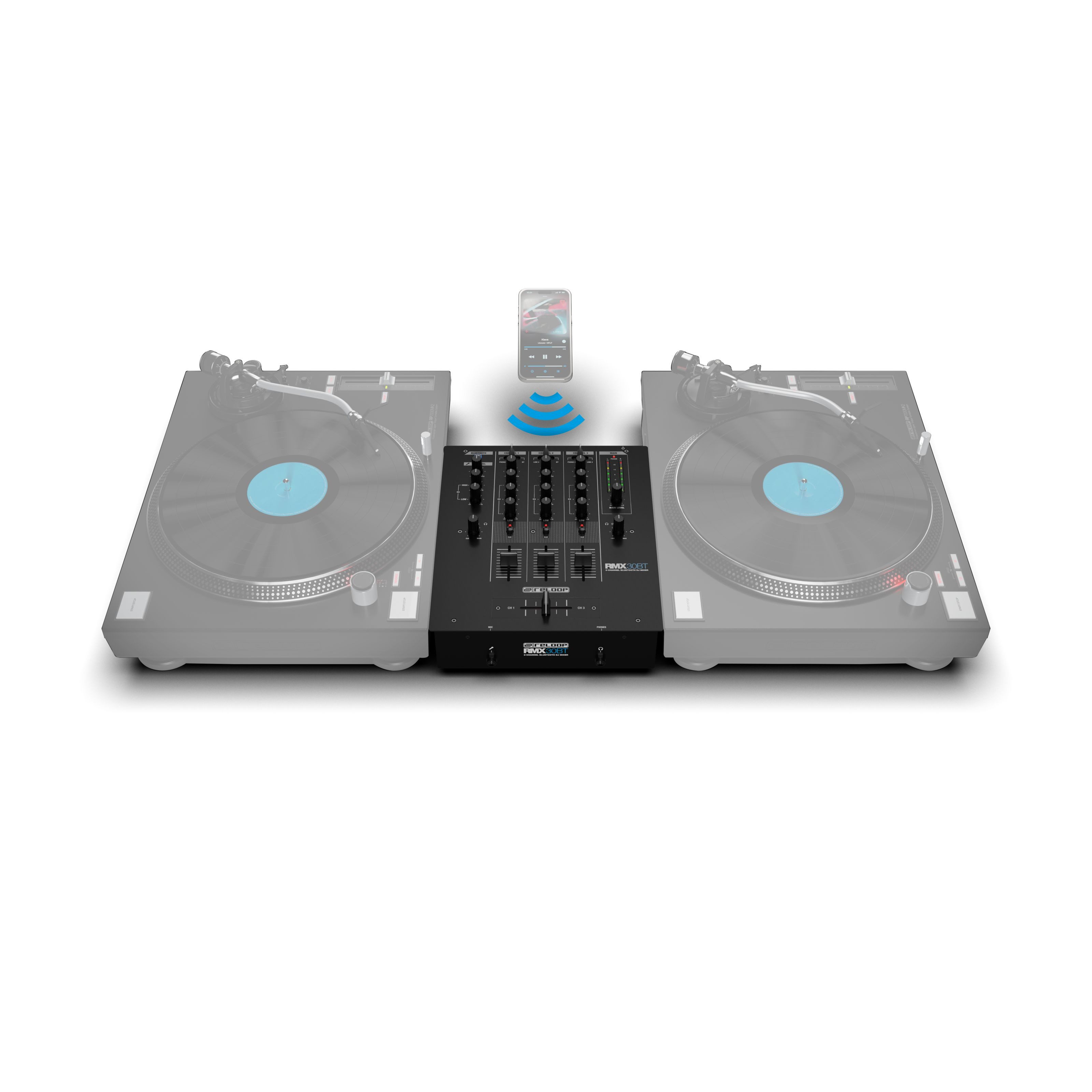 Reloop® Mischpult, (DJ-Mixer, 3 Kanal DJ-Mixer), RMX-30 BT - DJ Mixer