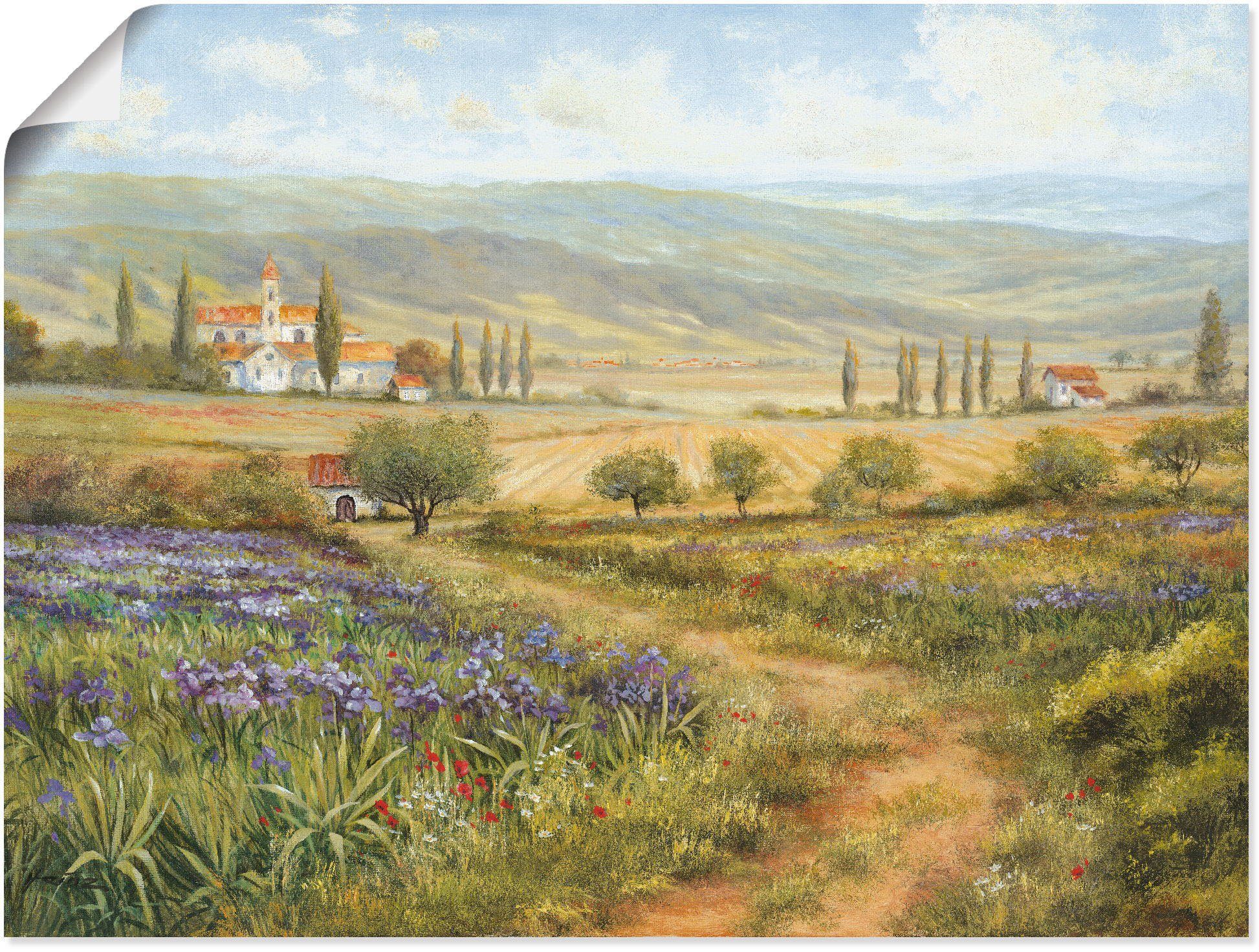 Artland Wandbild Provence, Bilder Poster versch. Größen (1 oder St), Europa in als Leinwandbild, Alubild, Wandaufkleber von