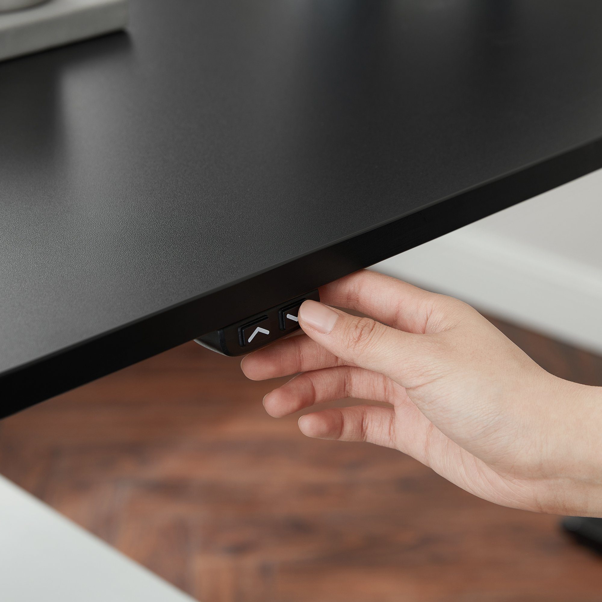 elektrischen, Tischplatte Ohne SONGMICS für Schreibtisch Schreibtischplatte schwarz Tischgestell