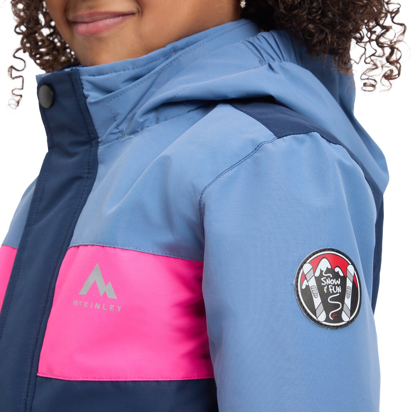 McKINLEY Schneeoverall KK.-Overall Corey II kds BLUE AQUA/BLUE PETRO