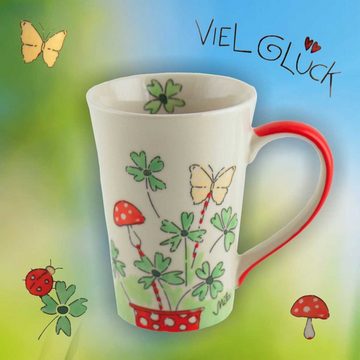 Mila Becher Mila Keramik-Tee-Becher Viel Glück, Keramik