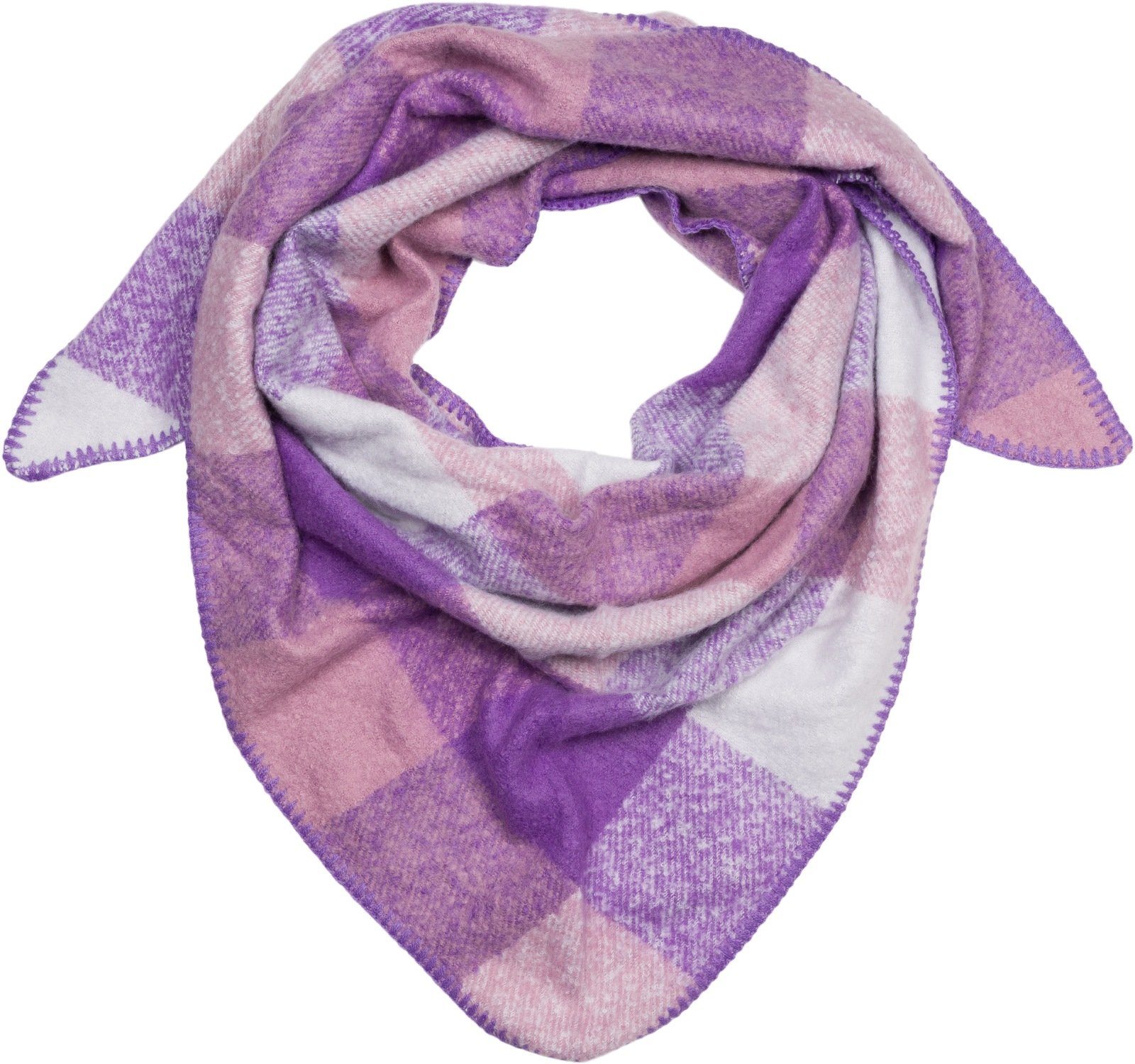 styleBREAKER XXL-Schal Web Dreiecktuch Kariert, (1-St)