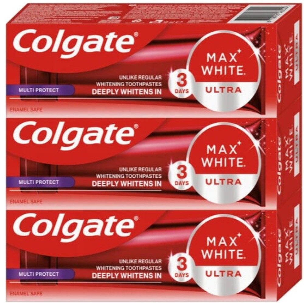 Colgate Zahnpasta Zahnpasta Max White Ultra Protect Trio