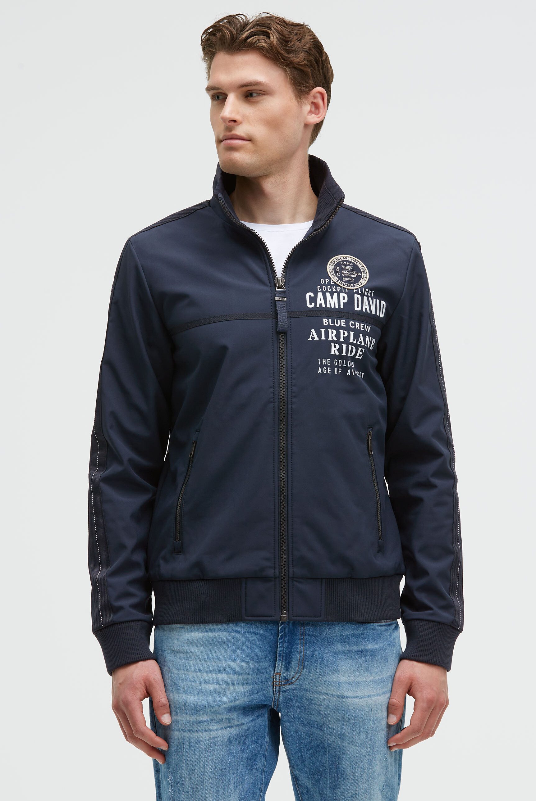 CAMP DAVID Outdoorjacke mit Stehkragen