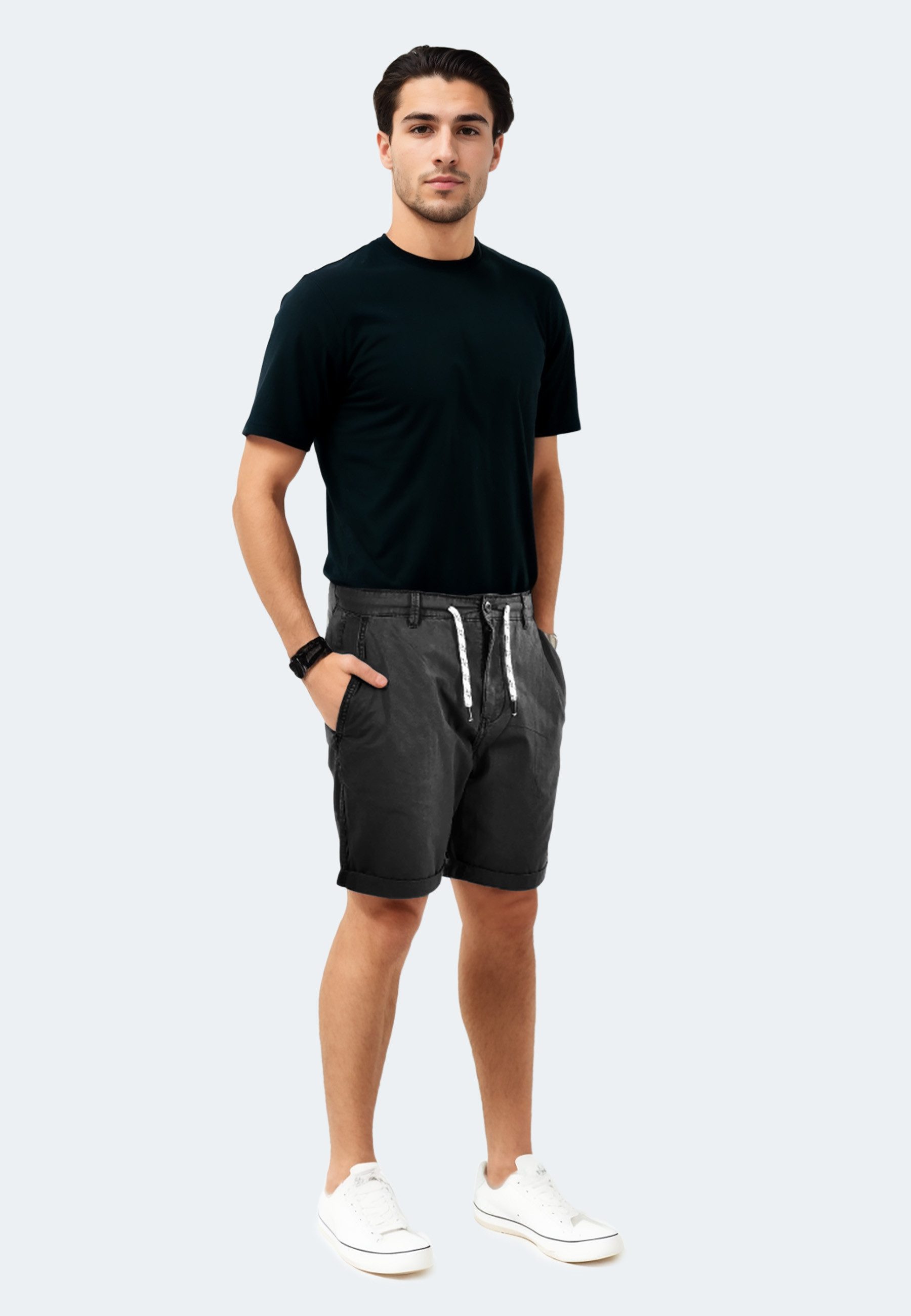 INDICODE Shorts Incanvar aus atmungsaktiver Baumwolle – Bild 2 von 5