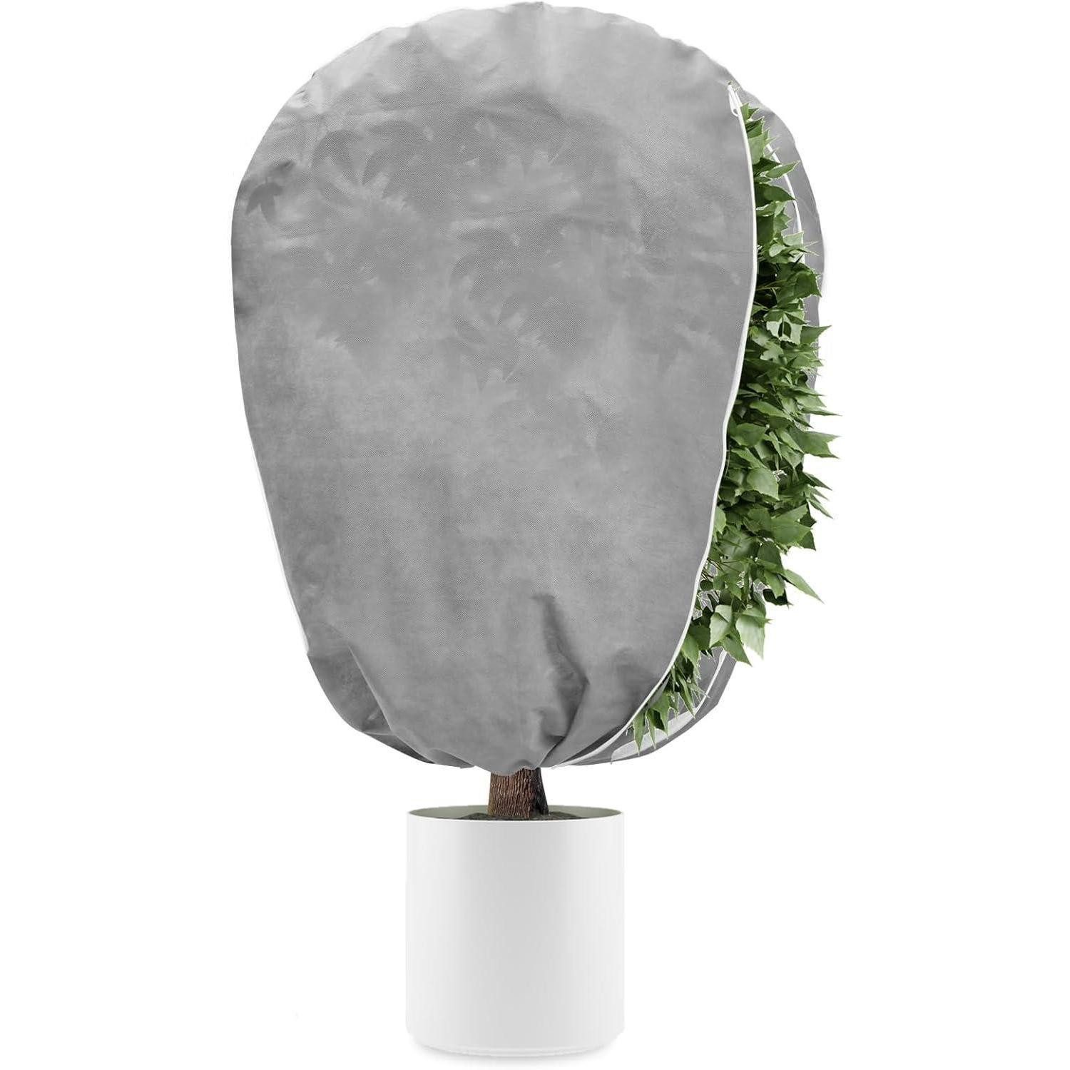 Abdeckhaube Pflanzenfrostschutz Vlies 50g/m² für Kübelpflanzen Winter 80x100cm